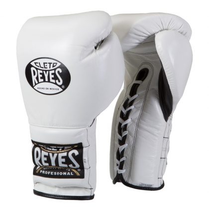 Cleto Reyes Lace Up Sparring Gloves – White
