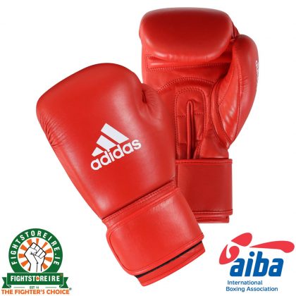Adidas AIBA Licensed Boxing Gloves - Red
