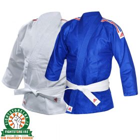 Adidas Kids Judo Uniform - White & Blue