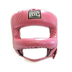 Cleto Reyes Redesigned Leather Headguard with Nylon Face Bar - Pink