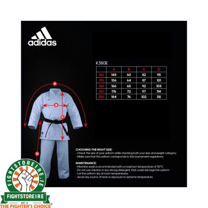 Adidas WKF Elite Karate Uniform - European Cut - Kata 14oz