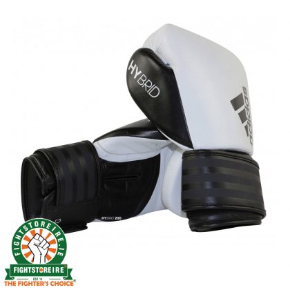 Adidas Hybrid 200 Boxing Gloves - White/Black