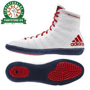 Adidas adiZero XLV Wrestling Shoes - White/Red