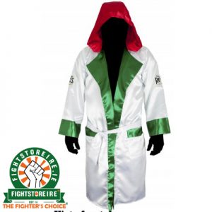 Cleto Reyes Satin Boxing Robe With Hood - Mexican