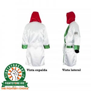 Cleto Reyes Satin Boxing Robe With Hood - Mexican