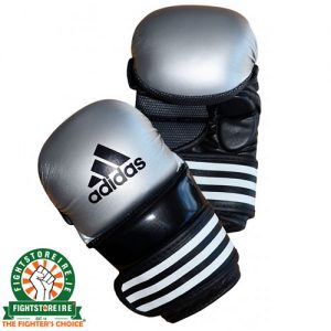Adidas MMA Sparring Gloves - Silver/Black