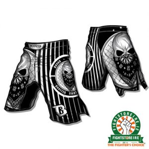 Booster Skull MMA Shorts - Black