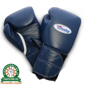 Winning 14oz Velcro Boxing Gloves - MS-500-2B Navy