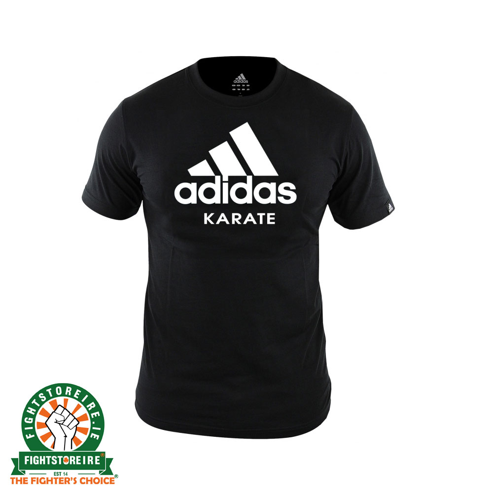 Adidas Karate T-Shirt - Black/White - Fight Store IRELAND