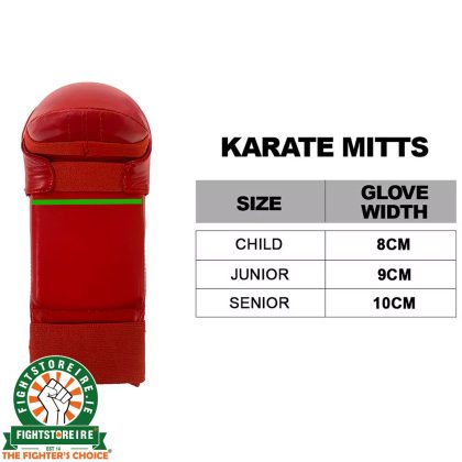 CIMAC Competition Karate Mitts - Red -