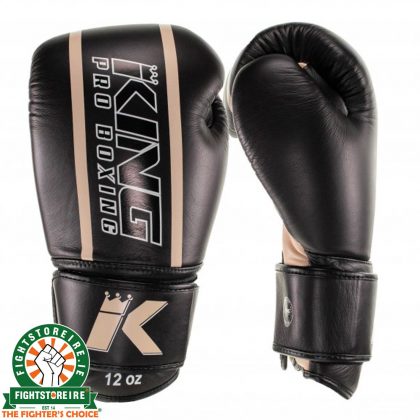 King Elite 4 Muay Thai Gloves - Black/Gold