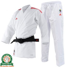Adidas WKF Adi-light Kumite Karate Uniform - 4.5oz - Red