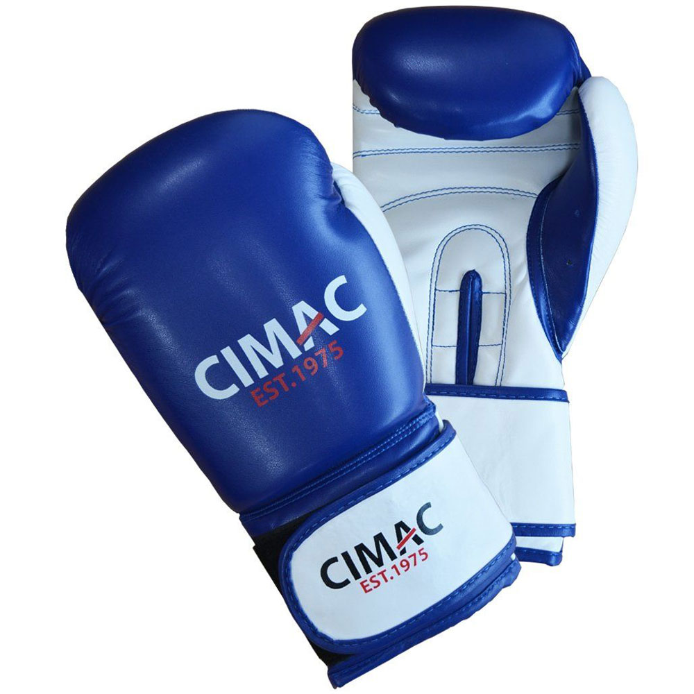 CIMAC Artificial Leather Boxing Gloves - Blue