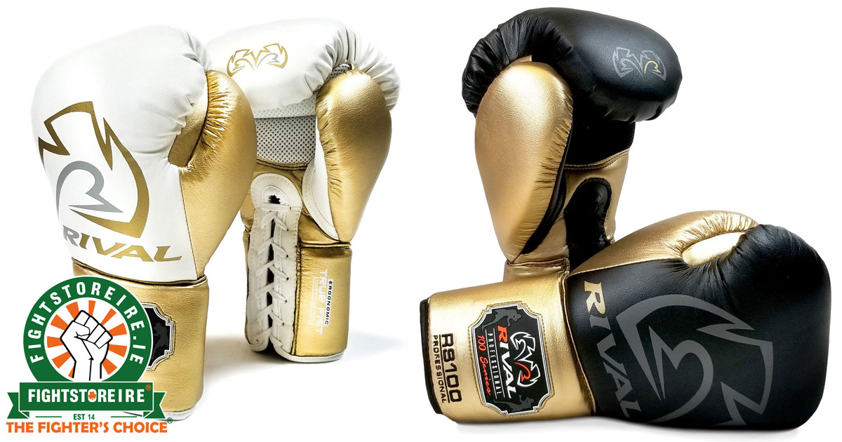 Details about   Rival Boxing RS100 Professional Lace Up Sparring Gloves Green/Gold 