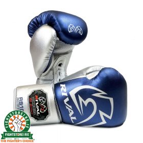 Rival RS100 Professional Sparring Gloves - Blue/Silver