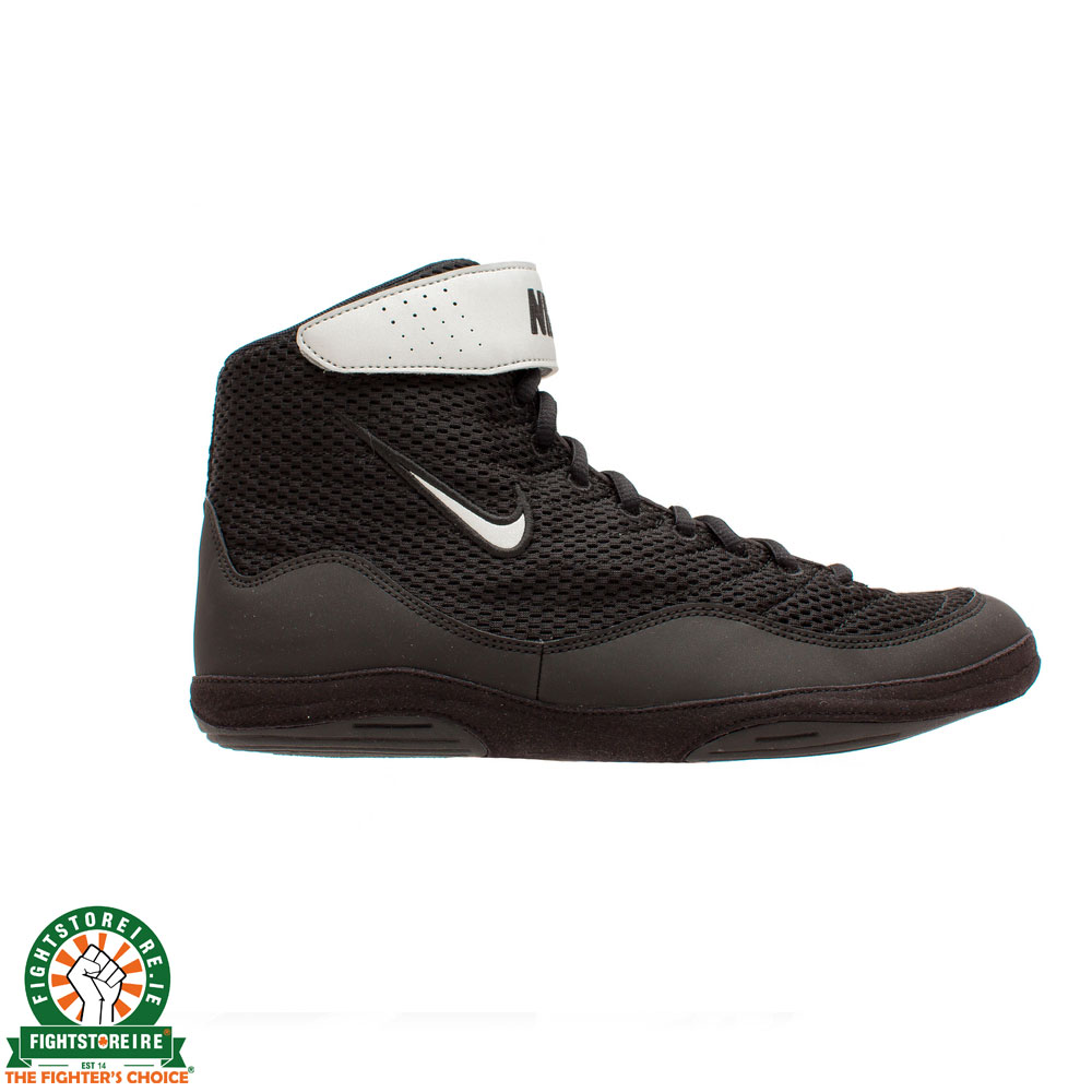 Nike Inflict 3 Limited Edition Wrestling Shoes - Black/Metallic Silver ...