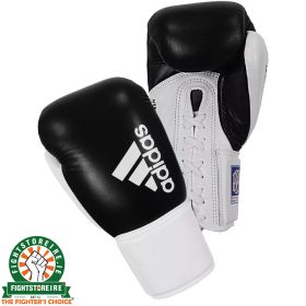 Adidas Hybrid 400 BBBC Approved Lace Boxing Gloves - Black