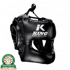 King Pro Boxing Headguard - Black