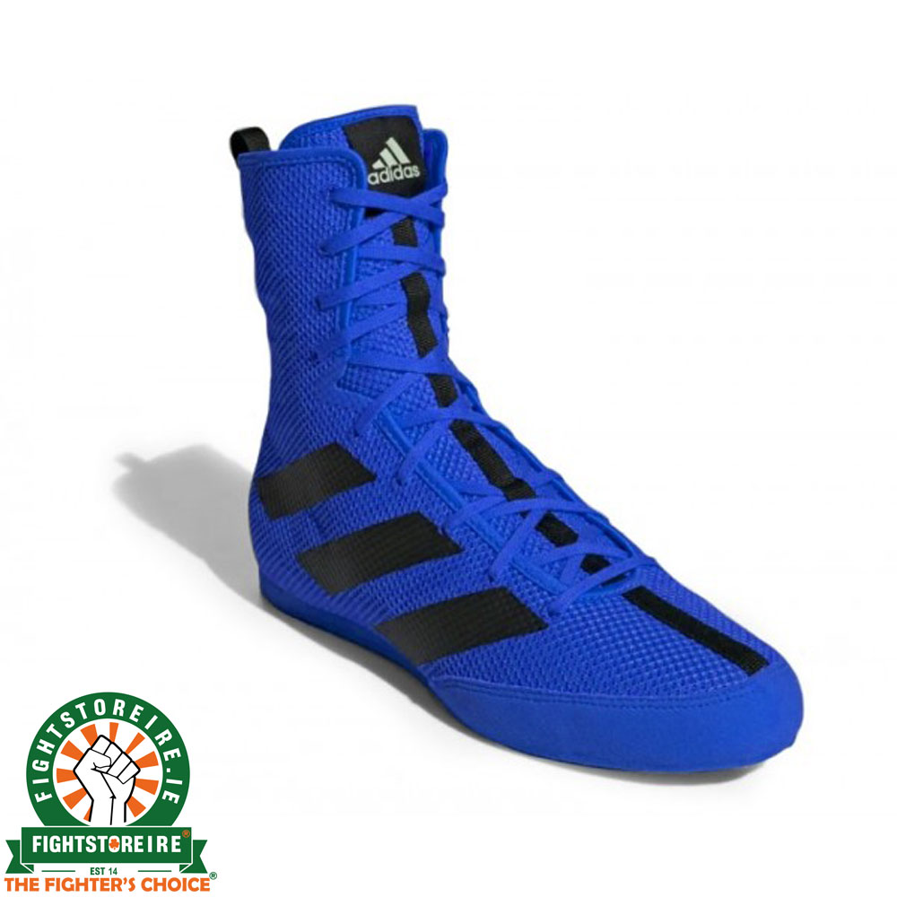 blue boxing shoes