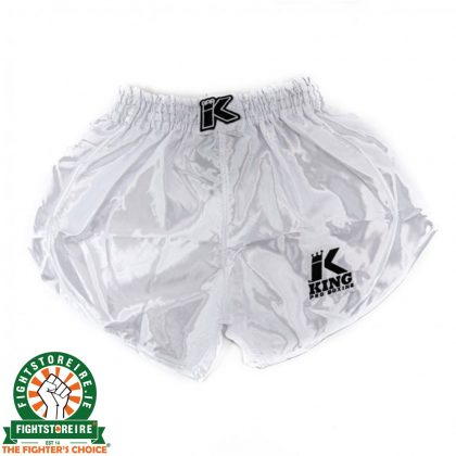 King Pro Boxing Retro Hybrid Muay Thai Shorts - White