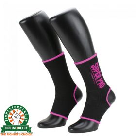 Super Pro Combat Gear Ankle guards - Black/Pink