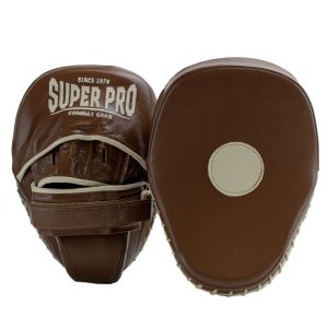 Super Pro Curved Vintage Hook and Jab Pad - Leather