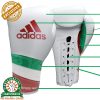 Adidas adiSpeed Limited Edition Lace Boxing Gloves - White/Green/Red