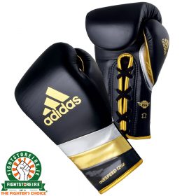 Adidas adiSpeed Lace Boxing Gloves Metallic - Black/Gold