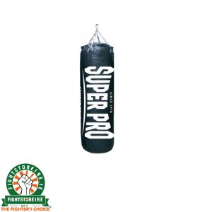 Super Pro Classic Punching Bag Vertical Logo - Black