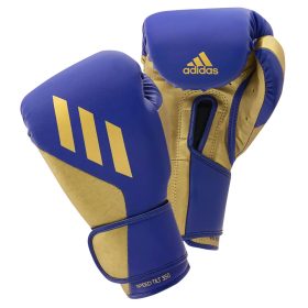 Adidas Speed Tilt 350 Boxing Gloves - Blue/Gold