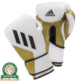 Adidas Speed Tilt 350 Boxing Gloves - White/Gold