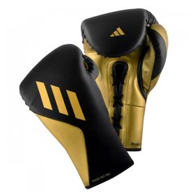 Adidas Speed Tilt 350 Lace Boxing Gloves - Black/Gold