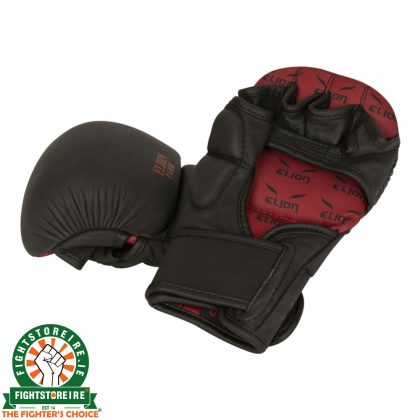 ELION Leather MMA Sparring Gloves - Mat-Black