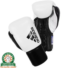 Adidas Hybrid 400 BBBC Approved Lace Boxing Gloves - White