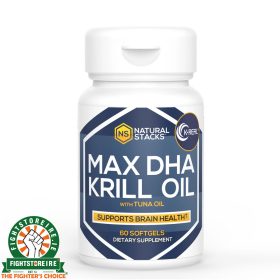 Natural Stacks Max DHA Antarctic Krill Oil with 1.5 mg of Astaxanthin (60 Cap)