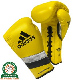 Adidas adiSpeed Limited Edition Lace Boxing Gloves - Yellow