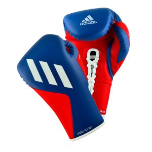 Adidas Speed Tilt 350 Lace Boxing Gloves - Blue/Red