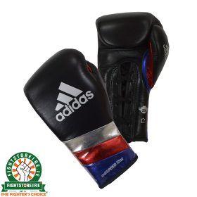Adidas adiSpeed Lace Boxing Gloves Black/Red/Blue