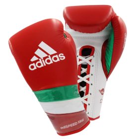 Adidas adiSpeed Lace Boxing Gloves Red/White/Green