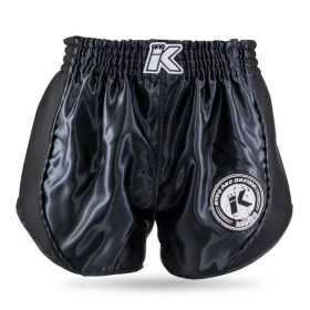 King Pro Boxing Retro Mesh 1 Muay Thai Shorts - Black