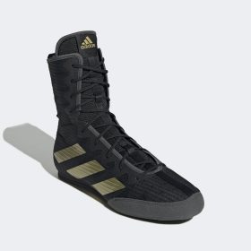 Adidas Box Hog 4 Boxing Boots Core Black / Gold Metallic