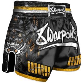 8 WEAPONS Gold Samurai 2.0 Muay Thai Shorts